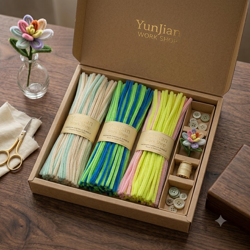 Mixed chenille stem gift box assortment